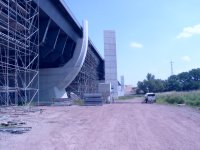 canal bridge during build time